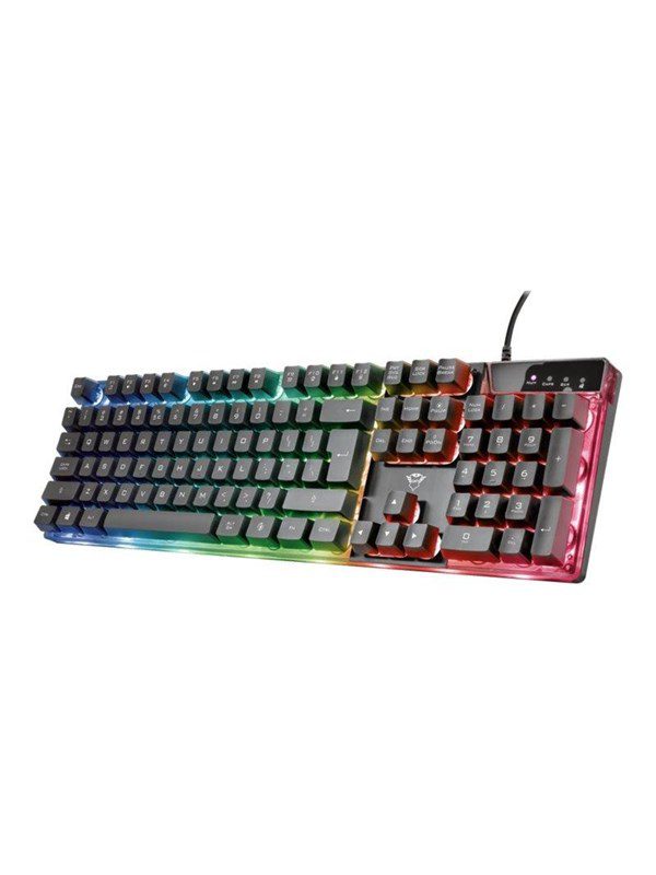 Trust GXT 835 Azor Illuminated Gaming - Tastatur - Nordisk - Sort