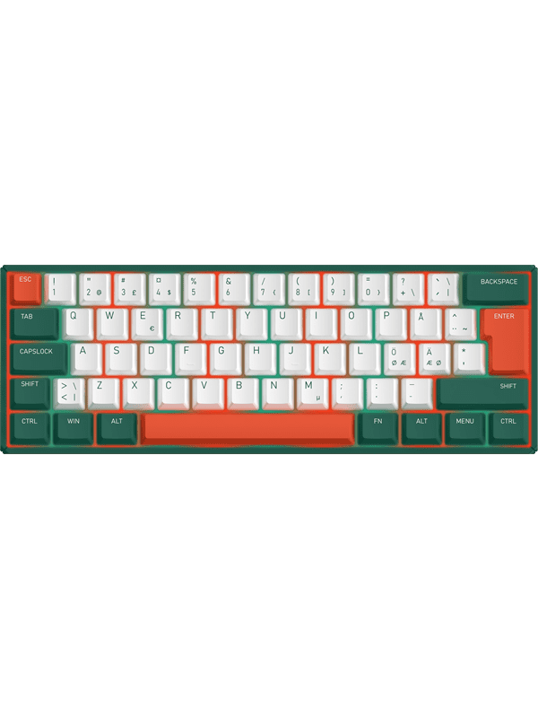 IQUNIX F60 - Jungle Mystery - Cherry MX Brown - Nordisk - Grøn