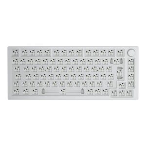 Glorious GMMK PRO 75% Barebone - ISO - White Ice - Gaming Tastatur - Uden Numpad - Universal - Hvid