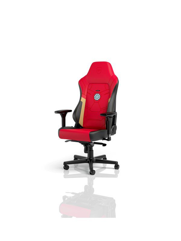 noblechairs HERO Gaming Chair - Iron Man Special Edition Gamer Stol - Rød - PU Læder - Op til 150 kg