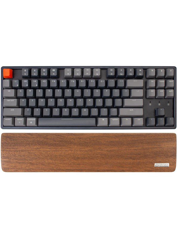 Keychron K8 / C1 Walnut Wood Palmrest - Gaming Tastatur - Brun