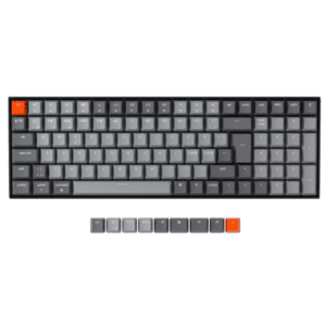 Keychron K4 RGB Aluminium (V2) - Gateron Brown Hot-Swap - Gaming Tastatur - Nordisk - Sort