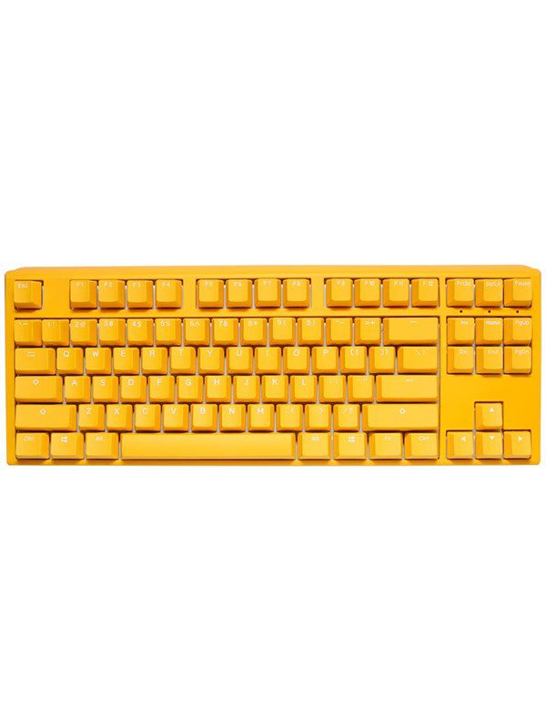 Ducky One 3 Yellow TKL MX Blue - ND - Gaming Tastatur - Uden Numpad - Nordisk - Gul