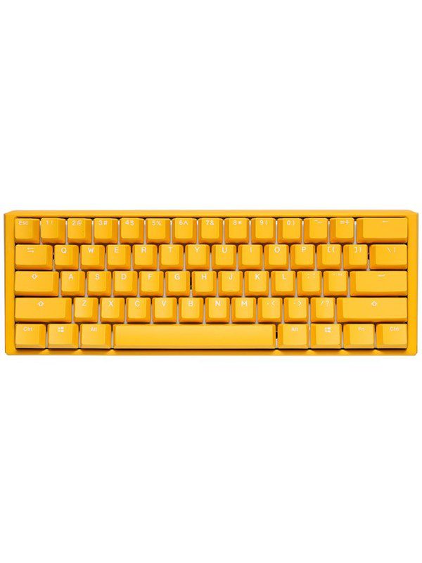 Ducky One 3 Yellow Mini 60% MX Black - ND - Gaming Tastatur - Uden Numpad - Nordisk - Gul