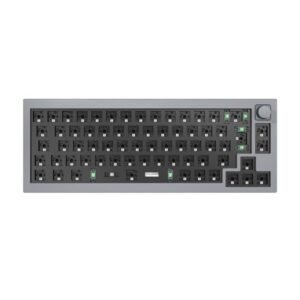 Keychron Q2 QMK Custom Knob version - Barebone ISO - Gaming Tastatur - Uden Numpad - Grå