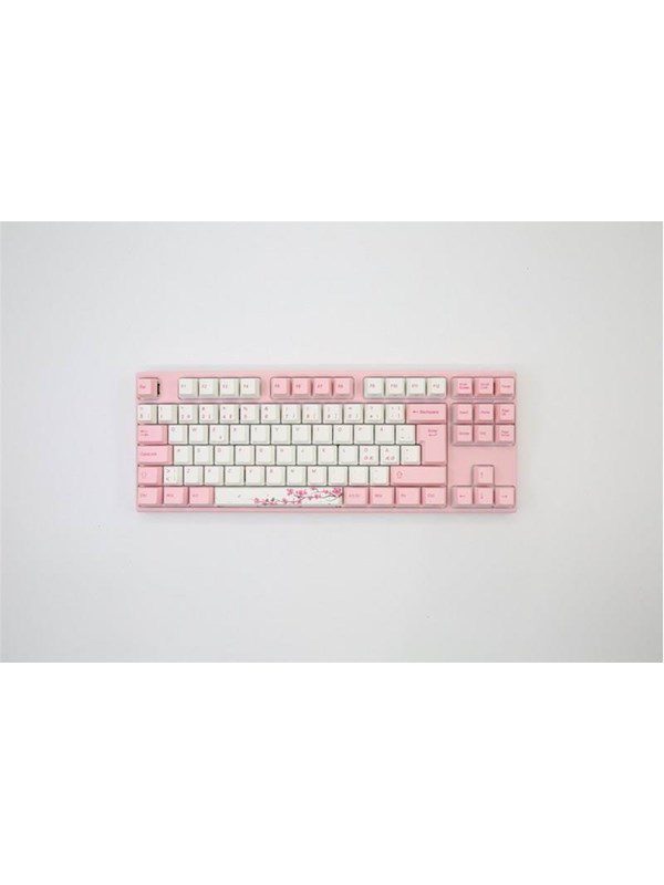 Varmilo VEA88 Sakura V2 - MX Silent Red - Gaming Tastatur - Uden Numpad - Nordisk - Pink