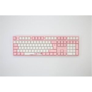 Varmilo VEA109 Sakura V2 - MX Silent Red - Gaming Tastatur - Nordisk - Pink