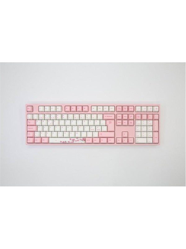 Varmilo VEA109 Sakura V2 - MX Silent Red - Gaming Tastatur - Nordisk - Pink