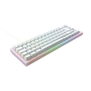 Xtrfy K5 Compact 65% - Transparent White - Gaming Tastatur - Uden Numpad - Nordisk - Hvid
