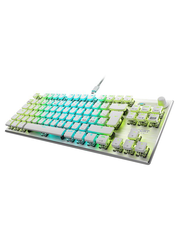 ROCCAT Vulcan TKL Pro White - Linear Red Switch - ND - Gaming Tastatur - Nordisk - Hvid