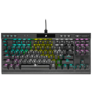 Corsair K70 RGB TKL Champion - OPX Switches - Gaming Tastatur - Nordisk - Sort