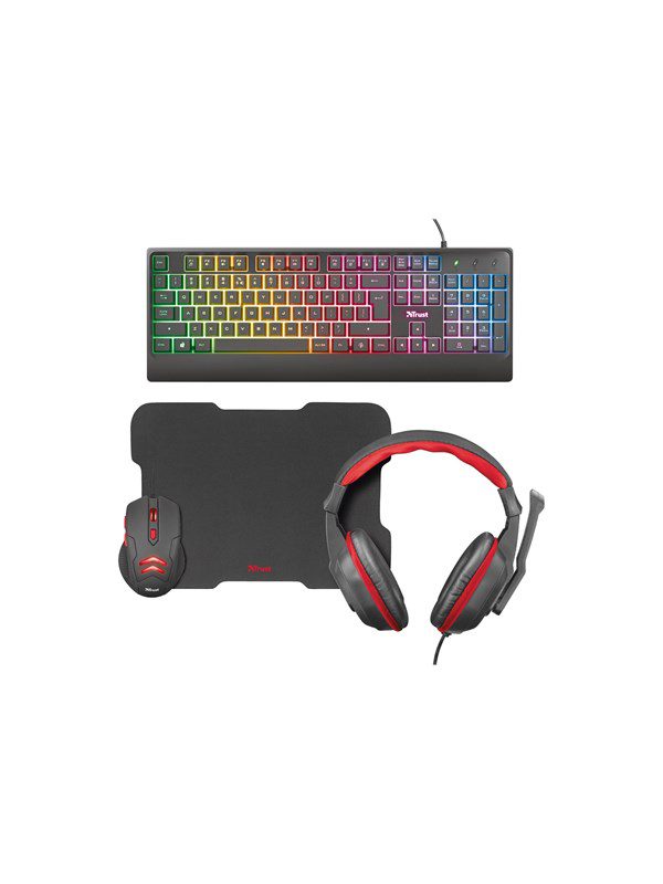 Trust Ziva 4-in-1 Gaming Bundle - Tastatur