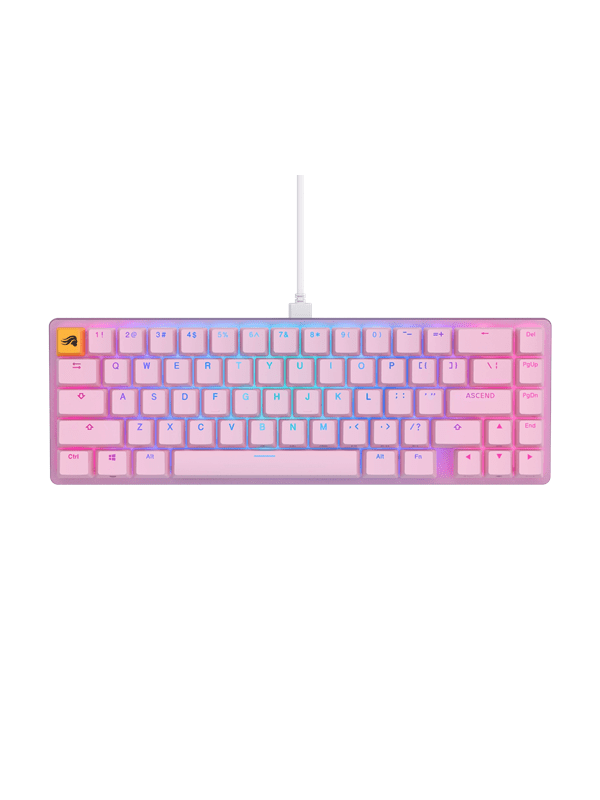 Glorious GMMK 2 Compact 65% - Nordisk - Pink - Gaming Tastatur - Nordisk - Pink