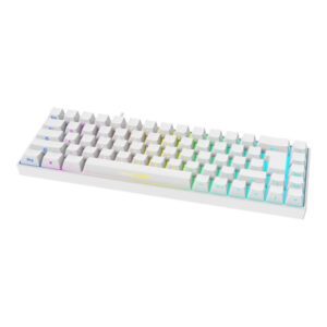 DELTACO GAMING WK95R Wireless Keyboard (DE) - Tastatur - Tysk - Hvid