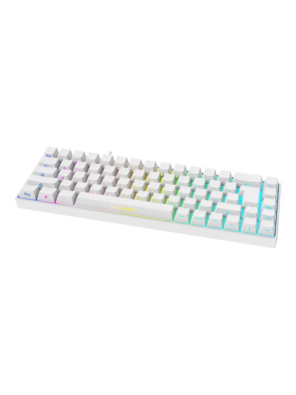 DELTACO GAMING WK95R Wireless Keyboard (DE) - Tastatur - Tysk - Hvid