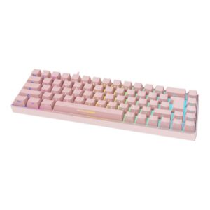 DELTACO GAMING PK95R Wireless Keyboard (UK) - Tastatur - Engelsk - UK - Pink