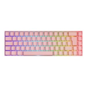 DELTACO GAMING PK95R Wireless Keyboard (DE) - Tastatur - Tysk - Pink