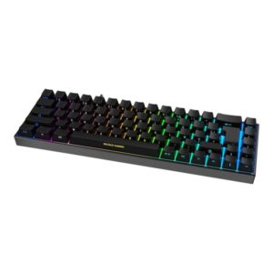 DELTACO GAMING DK440R Wireless Keyboard (FR) - Tastatur - Fransk - Sort