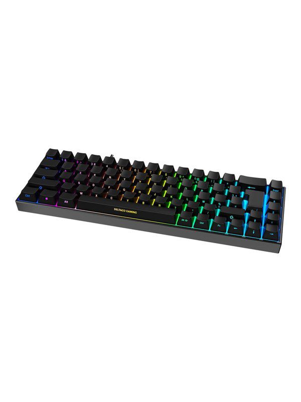 DELTACO GAMING DK440R Wireless Keyboard (FR) - Tastatur - Fransk - Sort