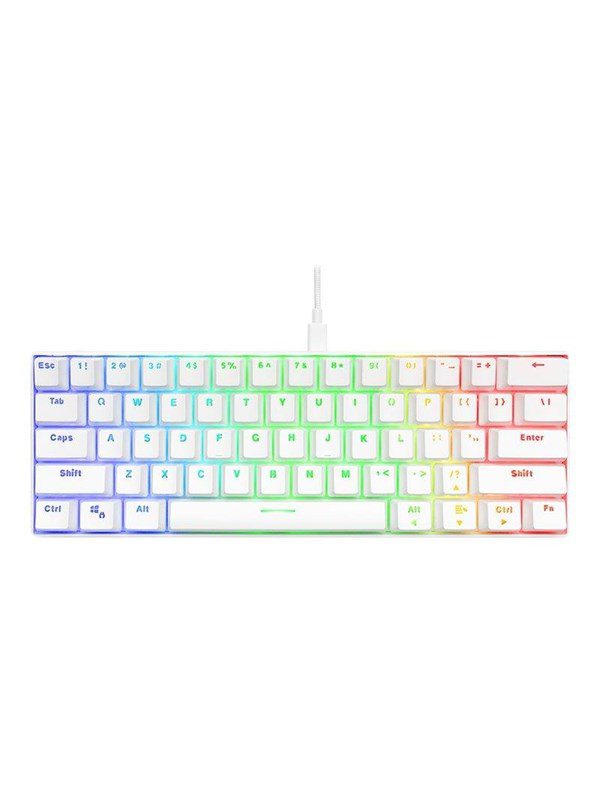 DELTACO GAMING mini mechanical keyboard (US) - Tastatur - Amerikansk engelsk - Hvid