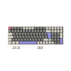 IQUNIX F97 Variable X Wireless-RGB TTC Silent Brown - Gaming Tastatur - Nordisk - Grå