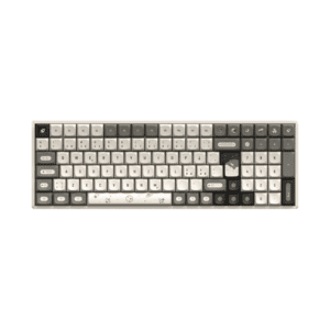 IQUNIX F97 Hitchhiker Wireless-RGB TTC Silent Brown - Gaming Tastatur - Nordisk - Grå