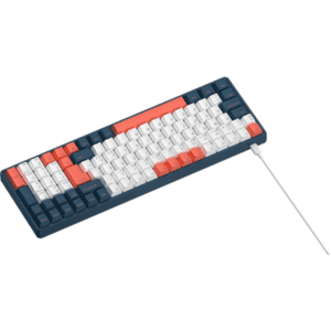 IQUNIX F97 Coral Sea Wireless-RGB Cherry Red - Gaming Tastatur - Nordisk - Blå