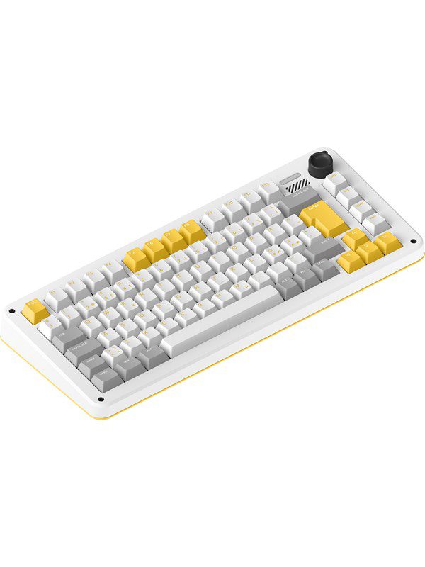 IQUNIX ZX75 Gravity Wave RGB TTC Silent Brown - Gaming Tastatur - Nordisk - Grå