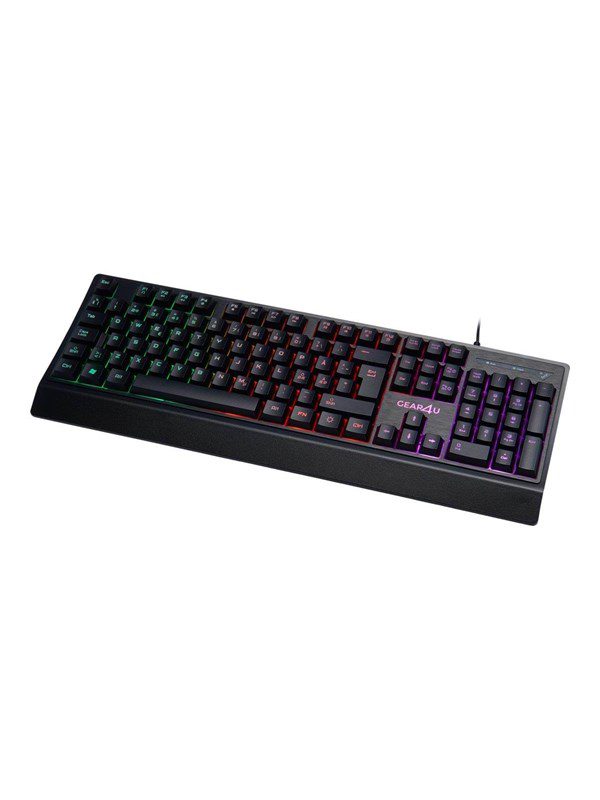 Gear4U Gaming - keyboard - Nordic - black - Tastatur - Nordisk - Sort