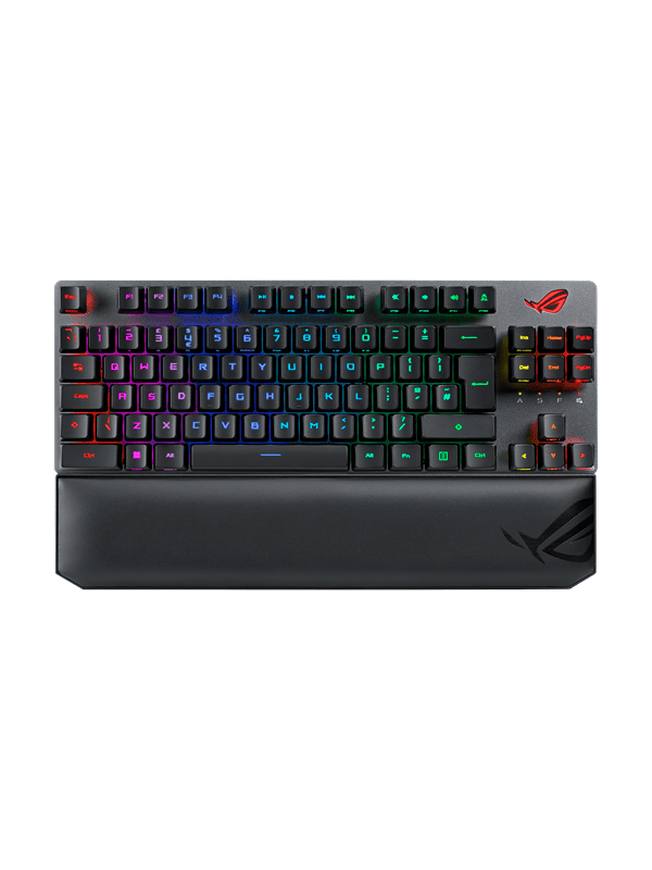 ASUS ROG Strix Scope RX TKL Wireless Deluxe - ND - Gaming Tastatur - Uden Numpad - Nordisk - Sort