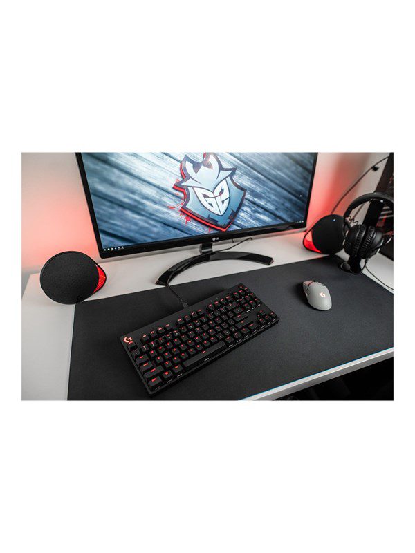 Logitech G Pro Mechanical Gaming Keyboard - keyboard - AZERTY - French - black - Tastatur - Fransk - Sort