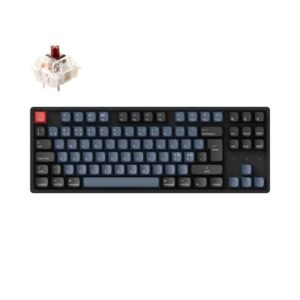 Keychron K8 Pro QMK/VIA RGB Wireless Mechanical Hot-Swap - Gateron G Pro Brown - Gaming Tastatur - Uden Numpad - Nordisk - Sort