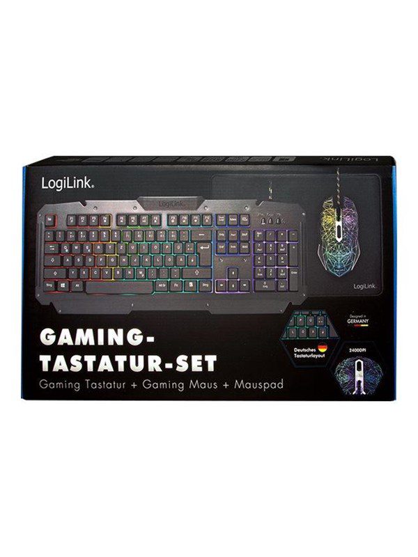 LogiLink Gaming-Set keyboard mouse and mouspad - Keyboard