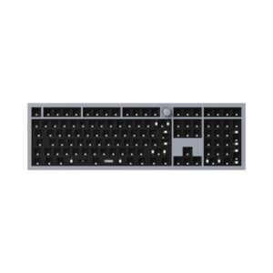 Keychron Q6 QMK Custom Knob version - Barebone ISO - Gaming Tastatur - Grå