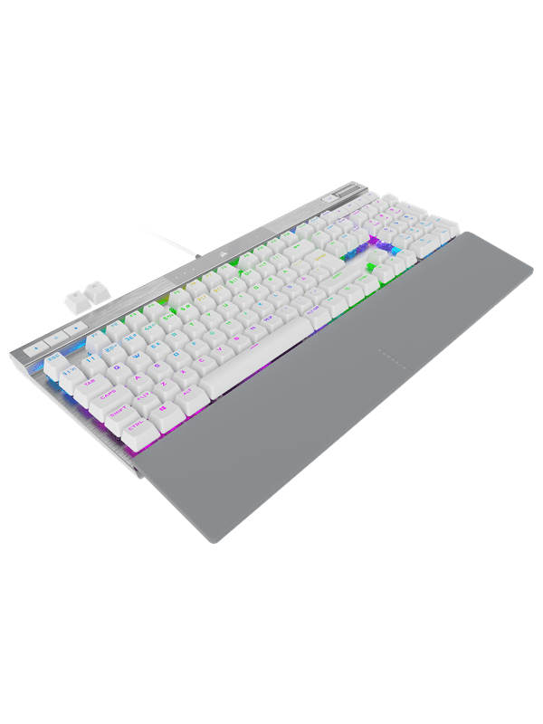 Corsair K70 PRO RGB - OPX - White - ND - Gaming Tastatur - Nordisk - Hvid
