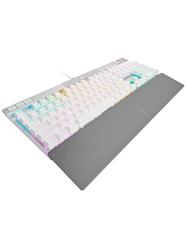 Corsair K70 PRO RGB - OPX - White - US - Gaming Tastatur - Amerikansk engelsk - Hvid