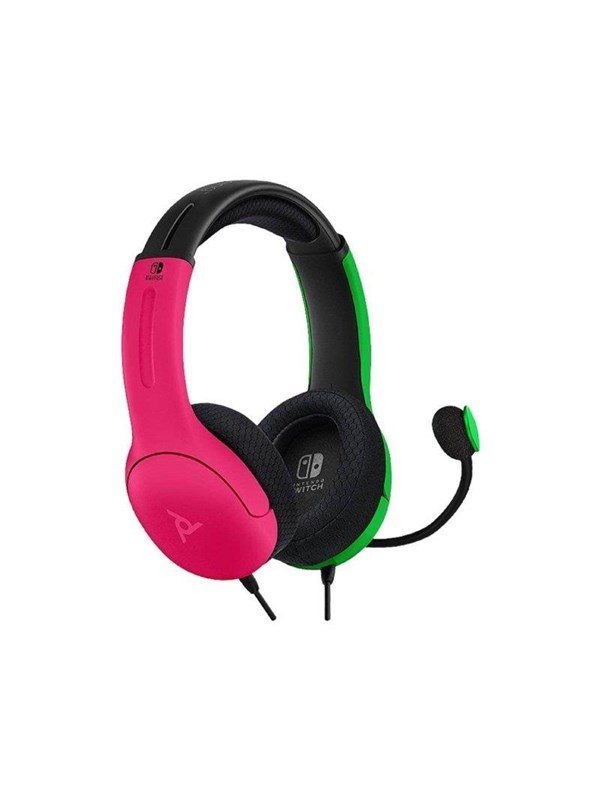 PDP Nintendo Switch Wired Headset LVL40 Pink/Green