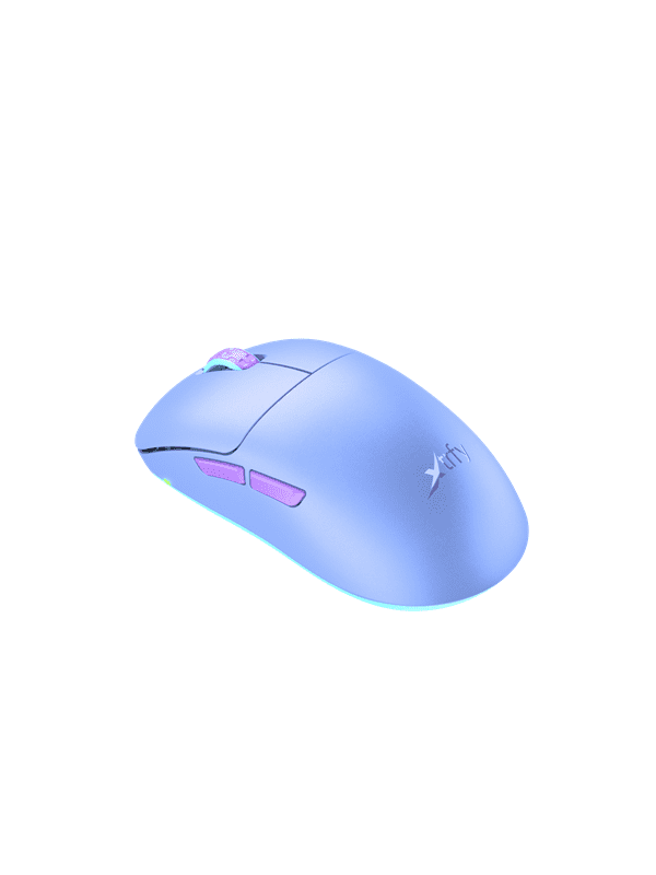 Xtrfy M8 Wireless - Frosty Purple - Gaming Mus - Optisk - 5 knapper - Lilla