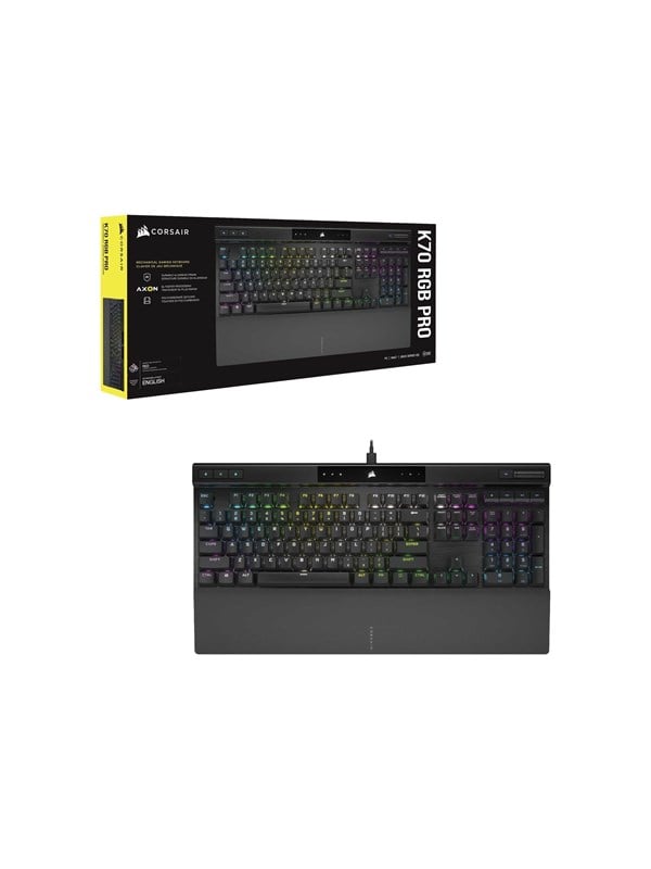 Corsair Gaming - keyboard - QWERTY - US - anodised black brushed aluminium - Tastatur - Amerikansk engelsk - Sort