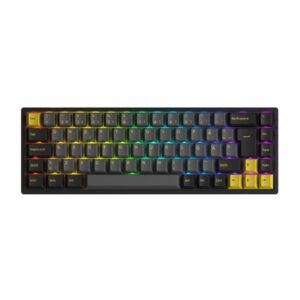 Akko gear 3068B Black/Gold CS Silver RGB Backl - Gaming Tastatur - Nordisk - Sort