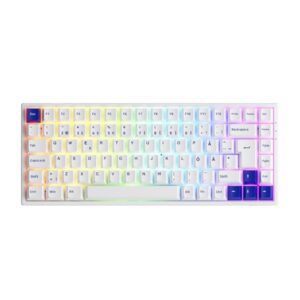 Akko 3084B Blue/White CS Jelly Blue - ND - Gaming Tastatur - Nordisk - Hvid