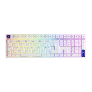 Akko 5108B Blue/White CS Silver - ND - Gaming Tastatur - Nordisk - Hvid