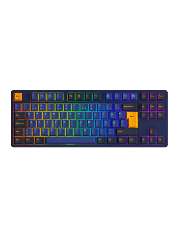 Akko 5087S Horizon CS Rose Red - ND - Gaming Tastatur - Nordisk - Sort