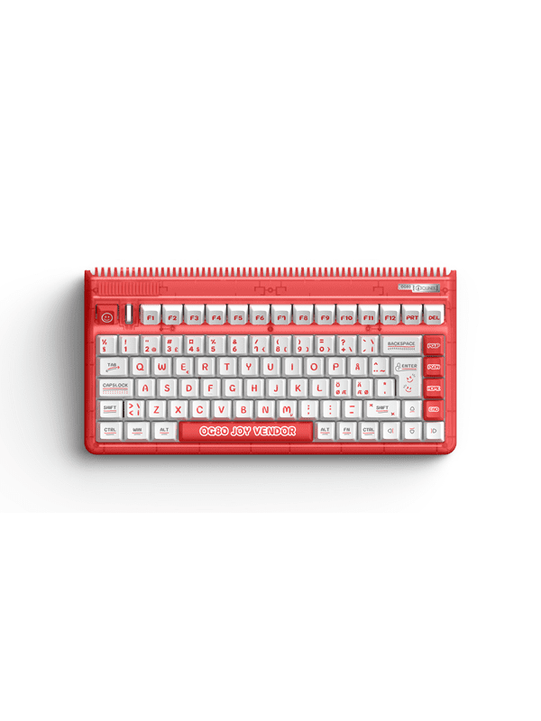IQUNIX OG80 Joy Vendor Wireless RGB TTC ACE - ND - Gaming Tastatur - Nordisk - Rød