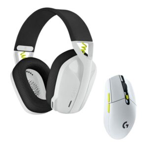 Logitech Wireless Gaming Combo - BLACK+WHITE+LIME - Gaming Mus - Optisk - 6 knapper - Hvid