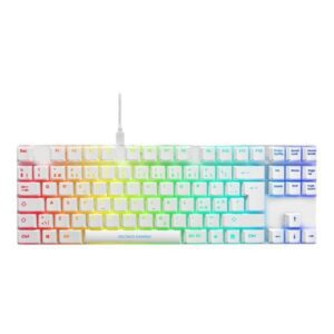 DELTACO GAMING WK90R - Tastatur - Engelsk - UK - Hvid