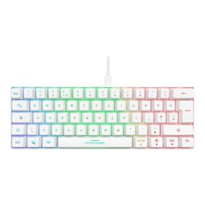 DELTACO GAMING WK85R - Tastatur - Engelsk - UK - Hvid