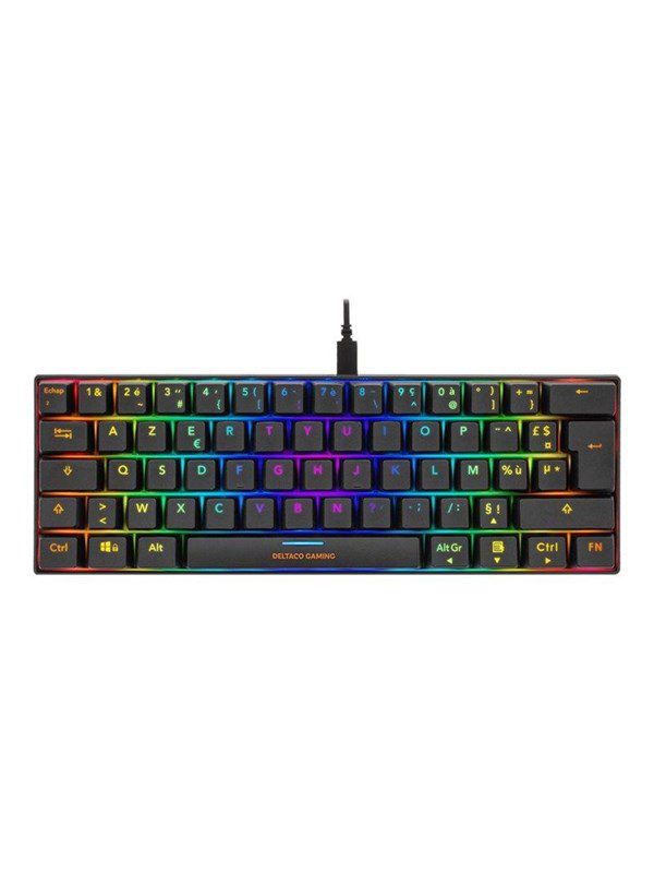 DELTACO GAMING GAM-075 - Tastatur - Fransk - Sort