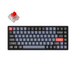 Keychron K2 Pro QMK/VIA RGB Hot Swap - Pro Red - Gaming Tastatur - Uden Numpad - Nordisk - Sort