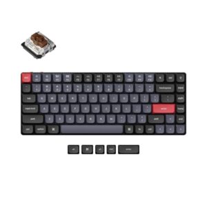 Keychron K3 Pro QMK/VIA RGB Hot Swap - Gateron Low Profile Brown - Gaming Tastatur - Uden Numpad - Nordisk - Sort